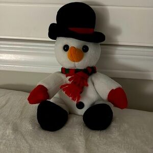 Vintage Sears snowman plush stock no. 51301